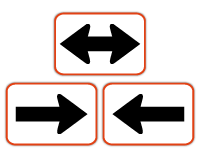 Reserved movement by vehicle class sign